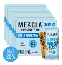 Load image into Gallery viewer, Mezcla Maple Blueberry Bars - 12 bars x 1.4 oz case
