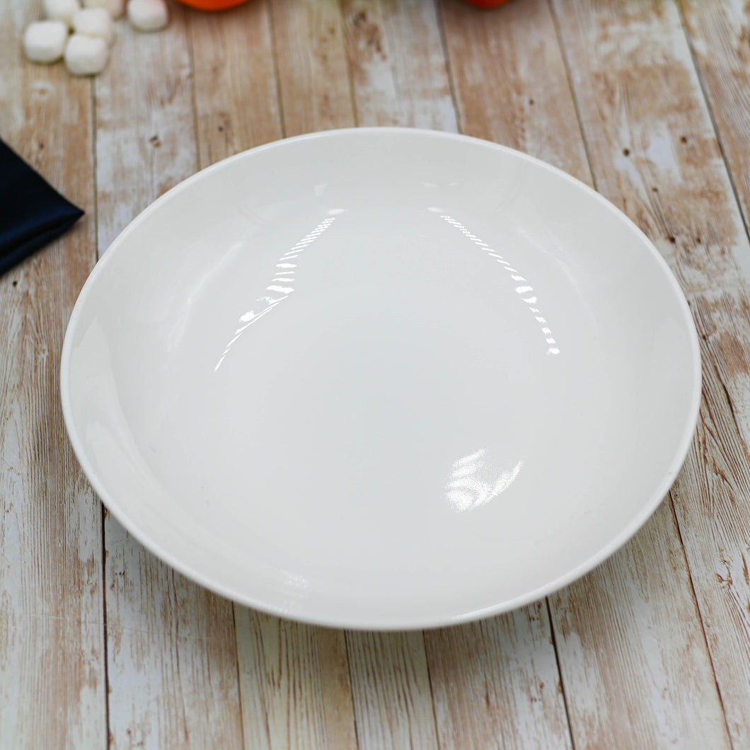 Wilmax Porcelain Set Of 3 White Round Deep Plate 10
