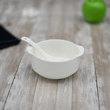 Load image into Gallery viewer, Wilmax Porcelain Set Of 4 White Soup Cup 4.25&quot; inch | 11 Fl Oz
