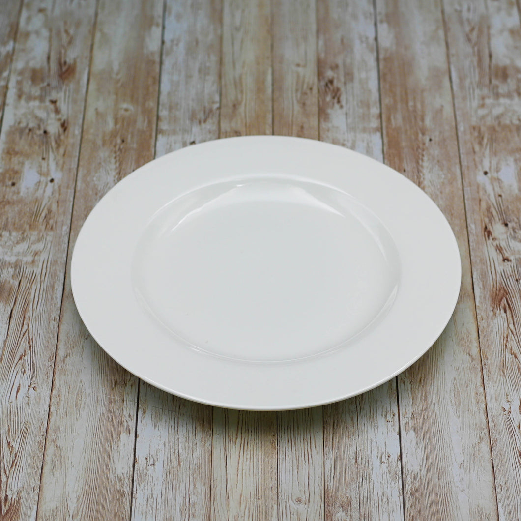 Wilmax Porcelain Professional Rolled Rim White Round Plate / Platter 12