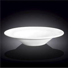 Load image into Gallery viewer, Wilmax Porcelain Professional Rolled Rim White Deep Plate 11&quot; inch | 25 Oz
