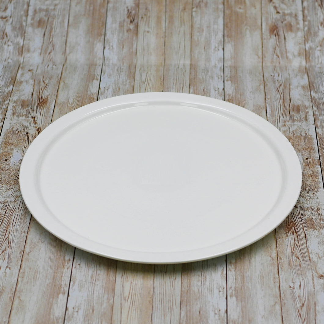 Wilmax Porcelain Set Of 3 White Personal Pizza Plate 14