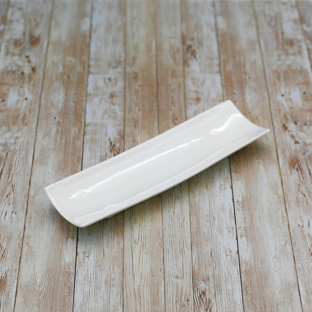Wilmax Porcelain Set Of 6 White Celery Tray / Dish 11