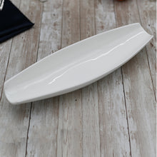 Load image into Gallery viewer, Wilmax Porcelain Set Of 6 White Celery Tray / Dish 13&quot; inch | 33 Cm
