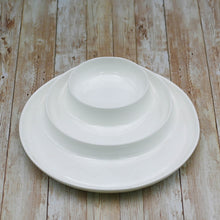 Load image into Gallery viewer, Wilmax Porcelain Set Of 3 White Divided Dish 10&quot; inch | 25.5 Cm
