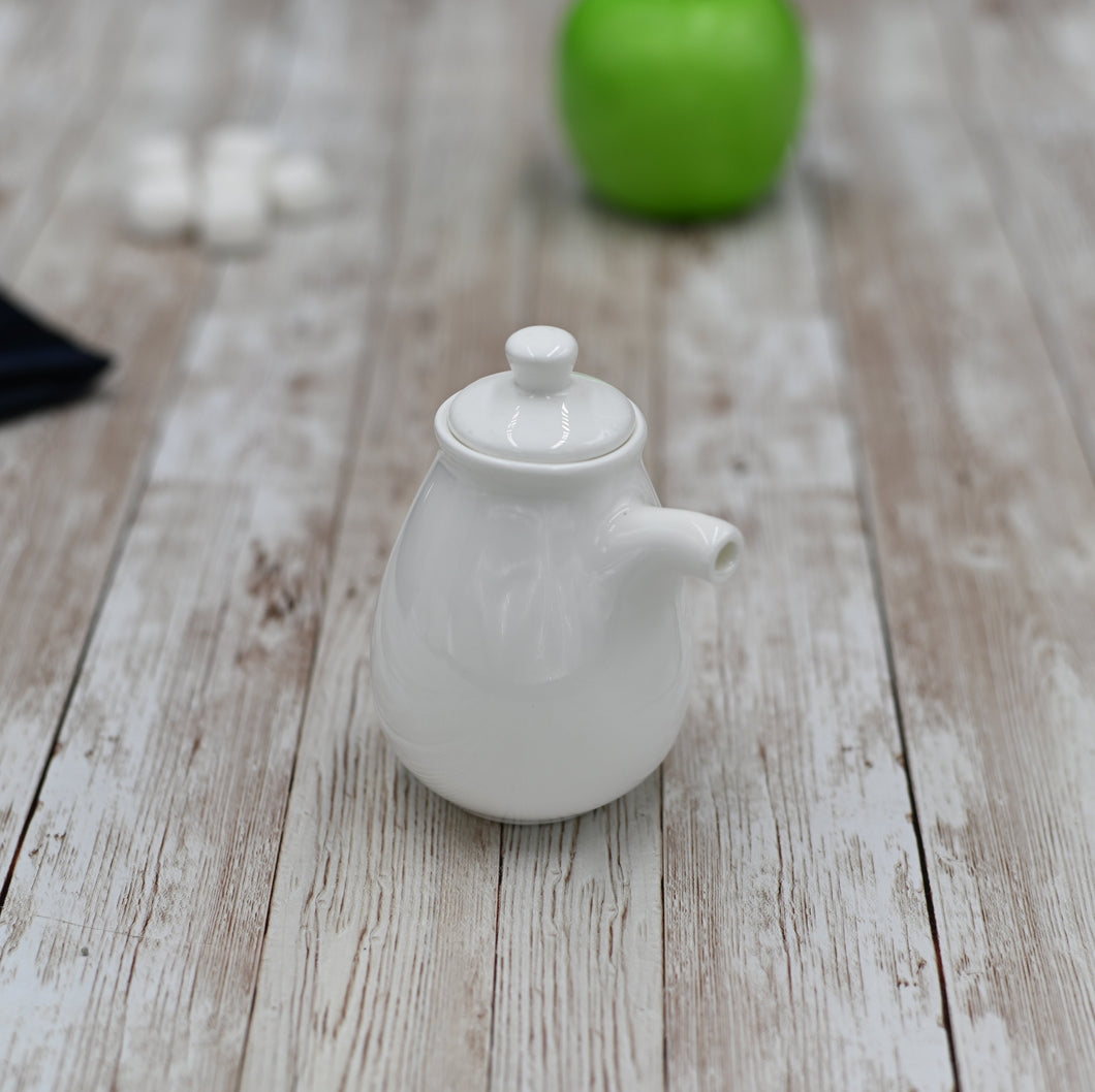 Wilmax Porcelain Set Of 6 White Soy Bottle 6 Oz | 170 Ml