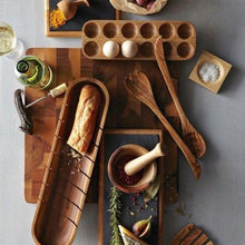 Load image into Gallery viewer, Blak Hom Japanese style Wooden Double Row Egg Storage
