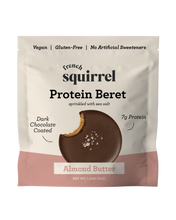 Load image into Gallery viewer, French Squirrel Berets: Almond Butter Chocolate Protein Bites Pack - 12 Packs x 1 Piece case

