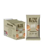 Load image into Gallery viewer, Kize Almond Butter Bar - 10 Bars x 1.5 oz case
