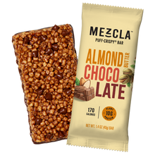 Load image into Gallery viewer, Mezcla Almond Butter Chocolate Bars - 12 bars x 1.4 oz case
