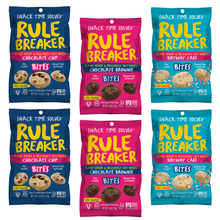 Load image into Gallery viewer, Rule Breakers Bites Variety Pack - 6 Packs x 4 oz
