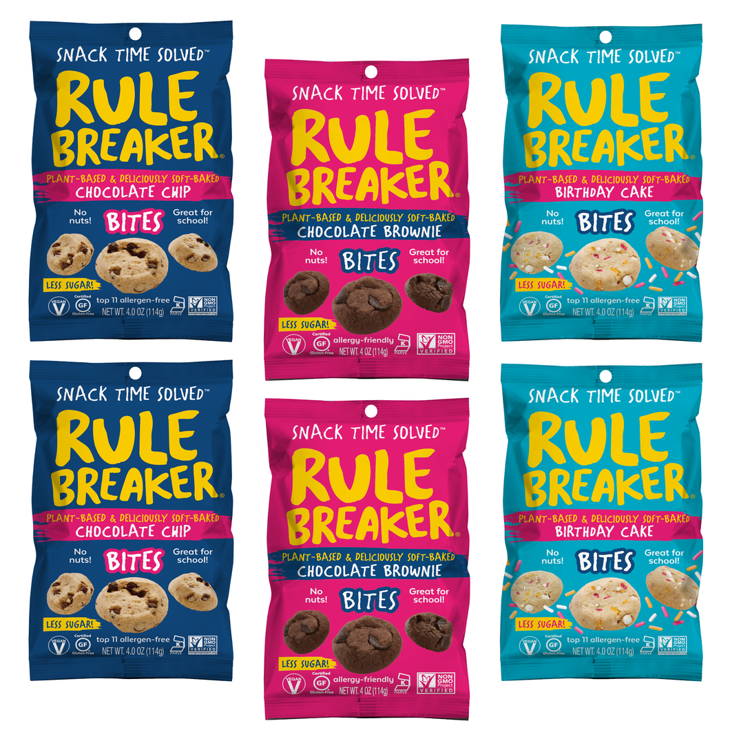 Rule Breakers Bites Variety Pack - 6 Packs x 4 oz