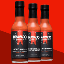 Load image into Gallery viewer, ANCHO MASALA SCORPION-REAPER HOT SAUCE
