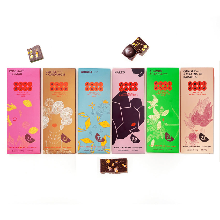 Antidote Chocolate Bars - 6 Pack