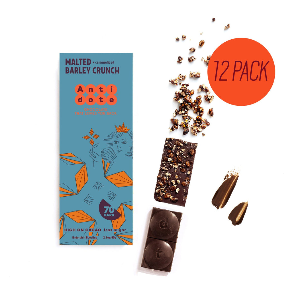 Antidote Chocolate QUEEN Q: QUINOA CRUNCH - 12 Bars