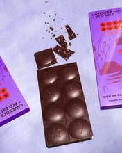 Load image into Gallery viewer, Antidote Chocolate PANAKEIA: LAVENDER + RED SALT - 12 Bars
