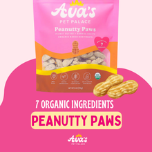 Load image into Gallery viewer, Ava&#39;s Pet Palace Organic Baked Dog Treats Bag - Peanutty Paws
