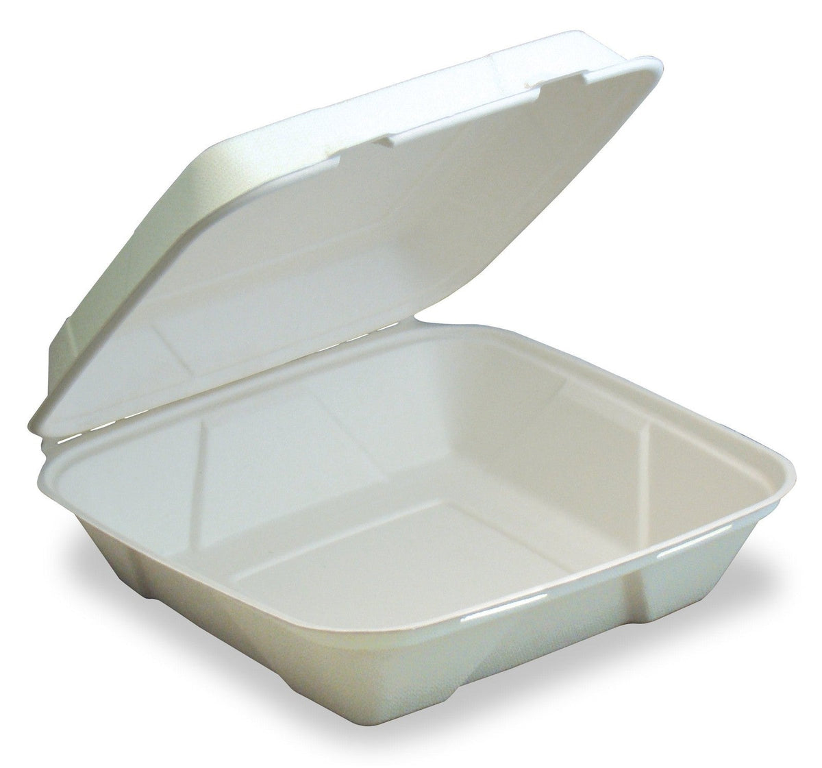 Large 1-Compartment Fiber Hinged Container, 200-Count Case ...