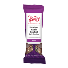Load image into Gallery viewer, Birdie - Dark Chocolate + Hazelnuts + Raisins + Maine Sea Salt (Vegan)

