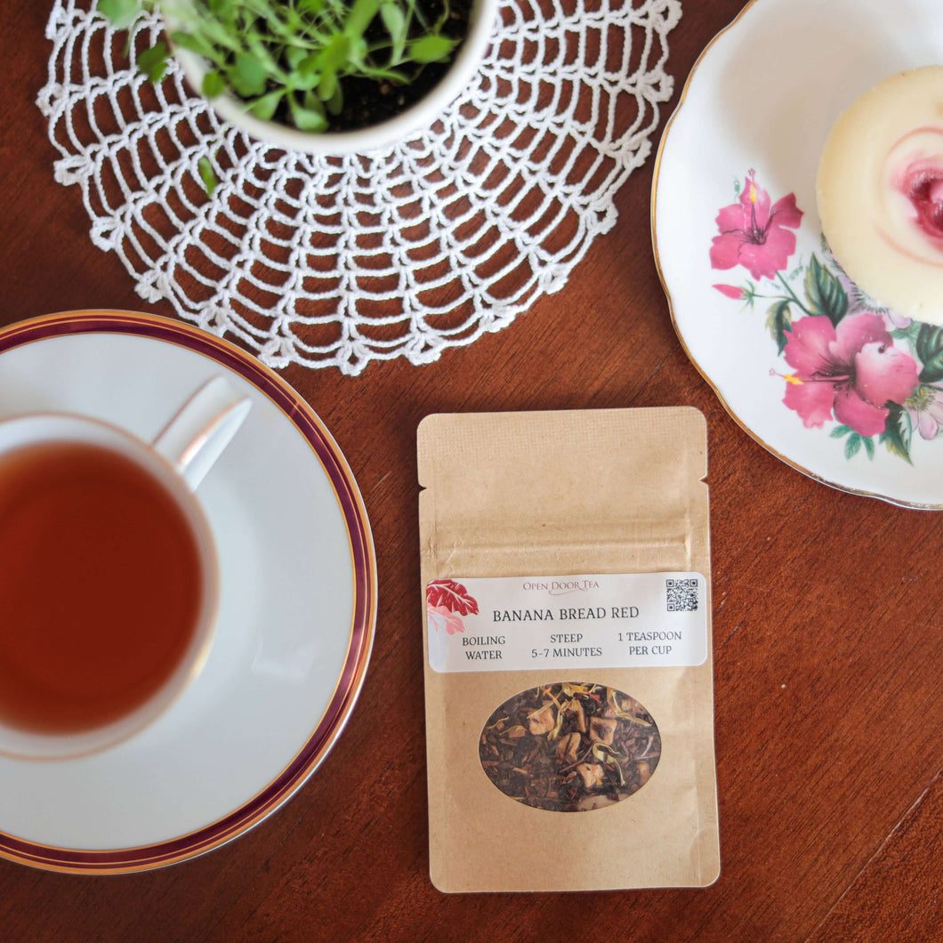 Open Door Tea Banana Bread Red
