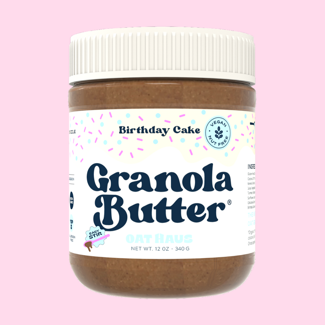 Birthday Cake Granola Butter by Oat Haus