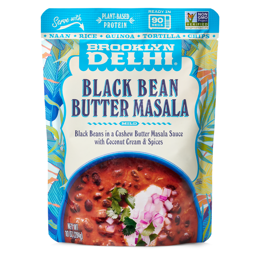 Brooklyn Delhi Black Bean Butter Masala Pouch - 6 pouches case