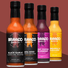 Load image into Gallery viewer, BLACK GARLIC CAROLINA REAPER HOT SAUCE
