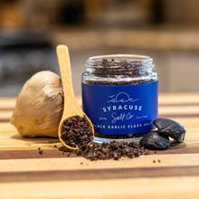 Load image into Gallery viewer, Syracuse Sea Salt Black Garlic Flake Salt Jar
