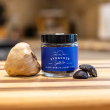 Load image into Gallery viewer, Syracuse Sea Salt Black Garlic Flake Salt Jar
