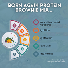 Load image into Gallery viewer, Our upcycled spent grain flour and our gluten-free coffee flour delivers flavor and nutrition like no other brownie
