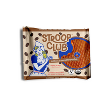 Load image into Gallery viewer, Stroop Club Coffee Caramel Plant Based and Organic Stroopwafels Box - 12 packs x 2-pack case
