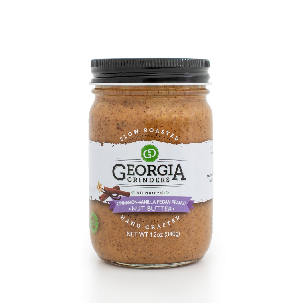 Georgia Grinders Cinnamon Vanilla Pecan-Peanut Butter Jar - 12 oz