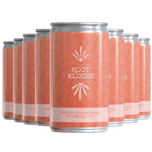 Load image into Gallery viewer, Root Elixirs Sparkling Pineapple Passionfruit Premium Cocktail Mixer- 8 Cans 7.5 oz
