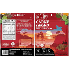 Load image into Gallery viewer, Field Trip Carne Asada Beef Jerky 2.2oz bag - 9 bags x 2.2oz case
