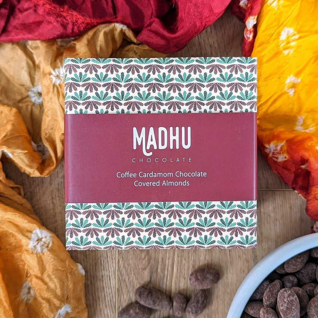 Madhu Chocolate Coffee Cardamom Chocolate Almonds