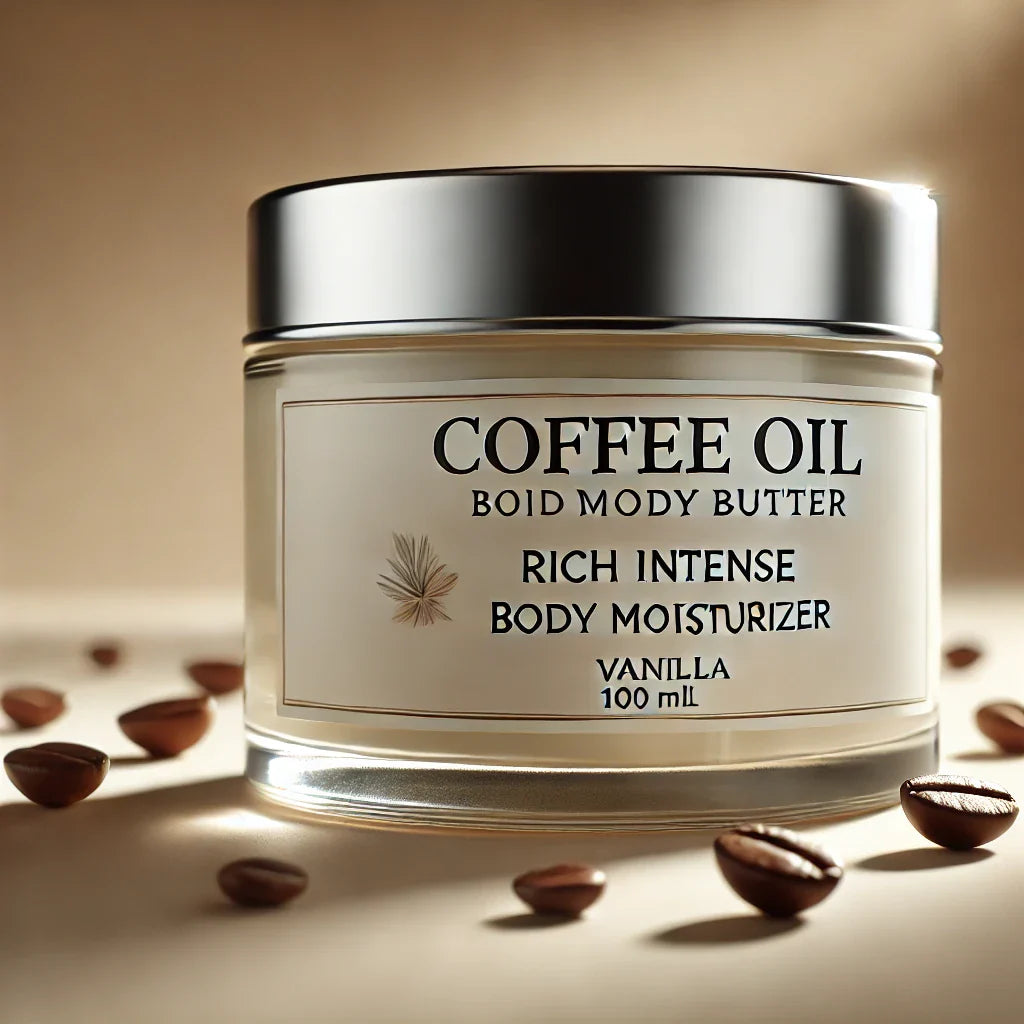 Our Coffee Oil Body Butter is a rich and intensive all-body moisturizer