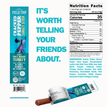 Load image into Gallery viewer, Field Trip Cracked Pepper Turkey Sticks .5oz (24 sticks) box - 9 boxes x 24 sticks case
