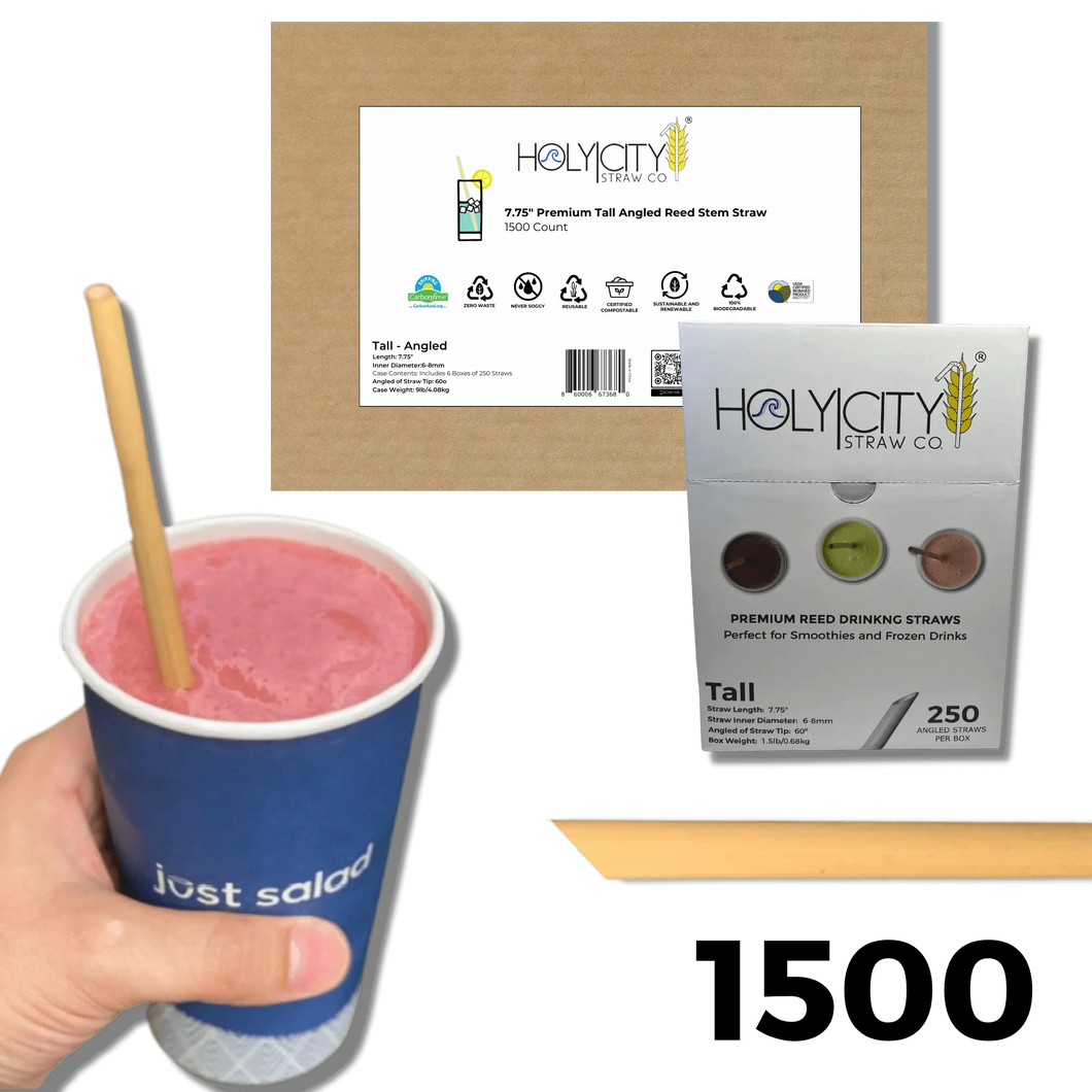 Holy City Straw Custom Angled Reed Straws