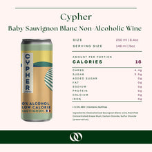 Load image into Gallery viewer, Cypher - Baby Sauvignon Blanc Non-Alcoholic Wine - 250ml Can
