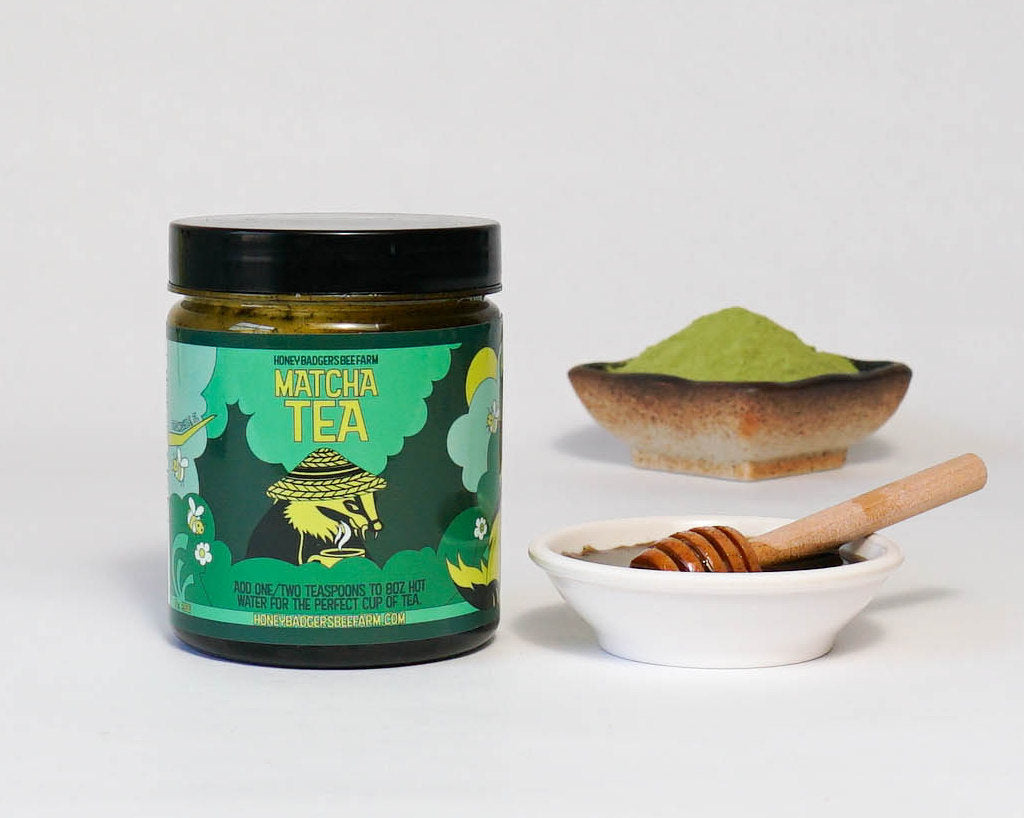 Matcha Green Honey Tea by Honey Badgers Bee Farm