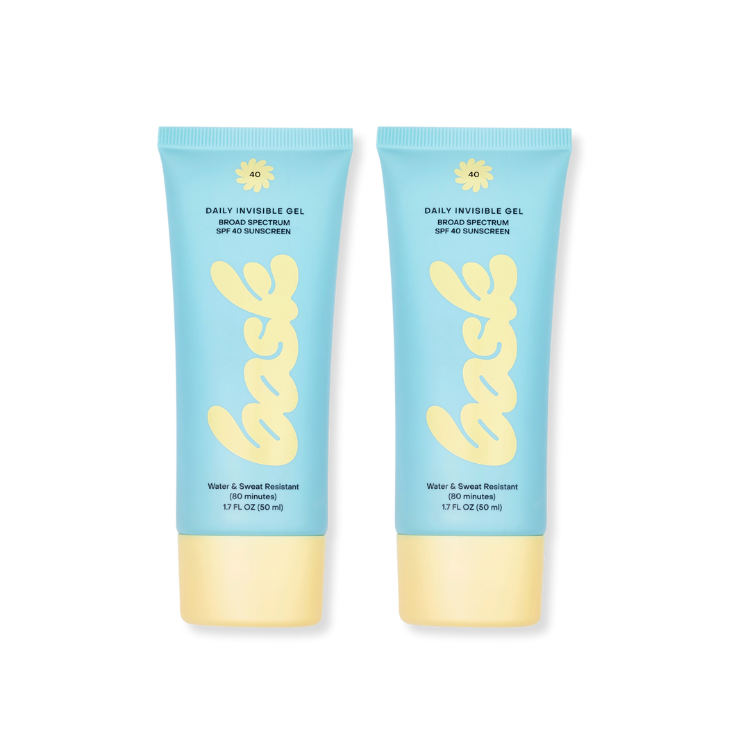 Bask Suncare Daily Invisible Gel 2 Pack