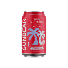Load image into Gallery viewer, Sunbear Sparkling Coconut Water Strawberry Cans - 12 Cans
