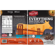 Load image into Gallery viewer, Field Trip Everything Bagel Beef Jerky 2.2oz bag - 9 bags x 2.2oz case

