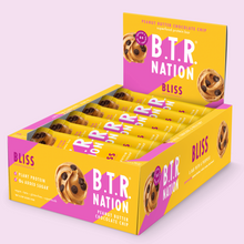 Load image into Gallery viewer, Peanut Butter Chocolate Chip BLISS (12 Count) 🥜 by B.T.R. Bar
