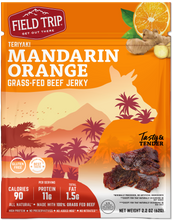 Load image into Gallery viewer, Field Trip Mandarin Orange Teriyaki Beef Jerky 2.2 oz bag - 9 bags x 2.2oz case
