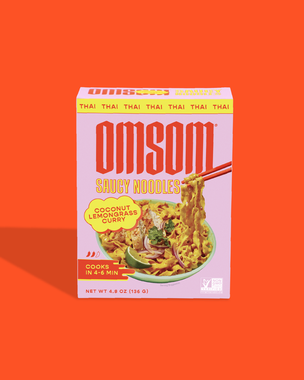 Omsom Coconut Lemongrass Curry Saucy Noodles