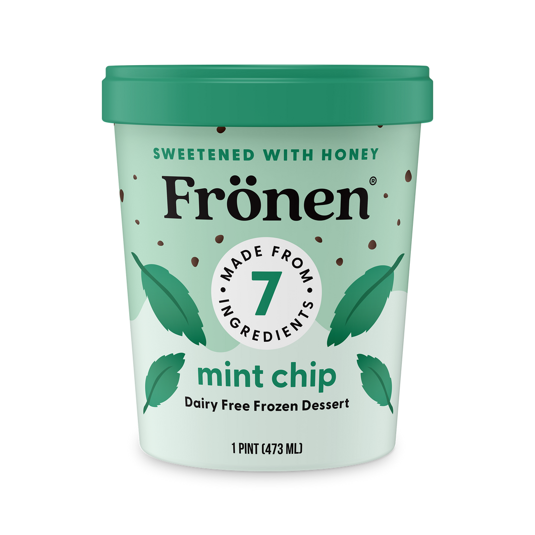 Fronen Mint Chip Ice Cream, Vegan Pint
