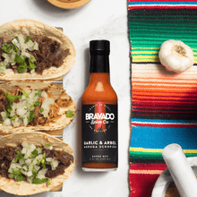 Load image into Gallery viewer, GARLIC &amp; ÁRBOL MORUGA SCORPION HOT SAUCE
