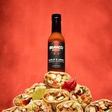 Load image into Gallery viewer, GARLIC &amp; ÁRBOL MORUGA SCORPION HOT SAUCE
