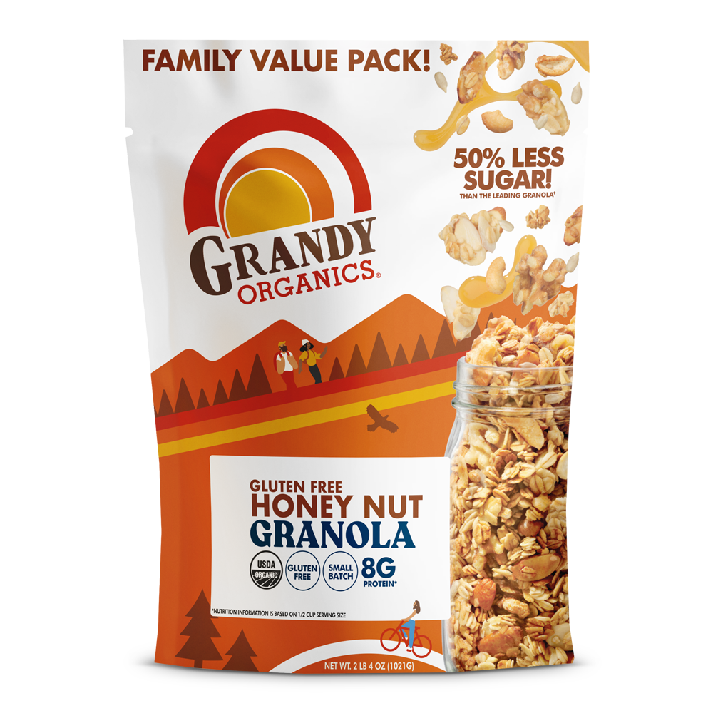 Grandy Organics Gluten Free Honey Nut Granola